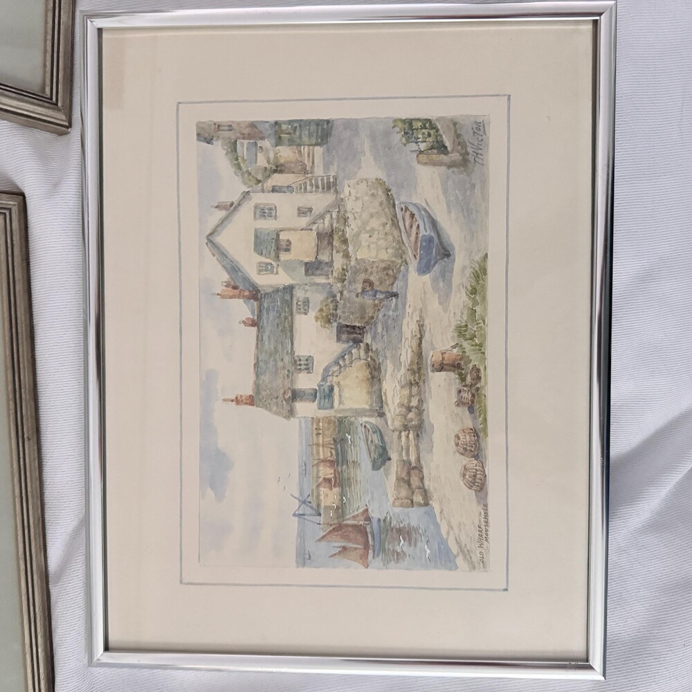 Vintage Rare Original Art T.H. Victor Cornwall Watercolor Paintings - Set of 3 F - Picture 2 of 15